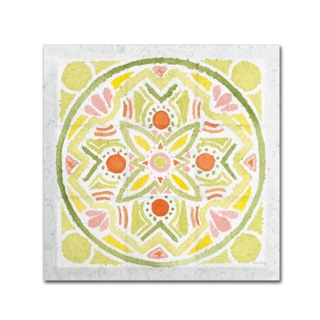 Elyse DeNeige 'Citrus Tile III V2' Canvas Art,18x18